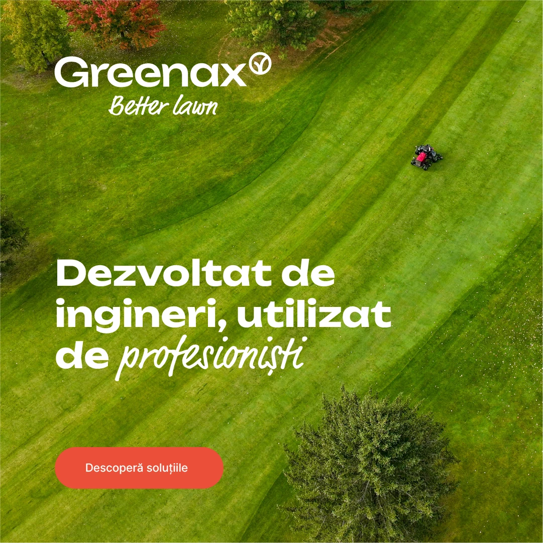 Vizual Greenax pentru amenajări peisagistice din seria de campanie.